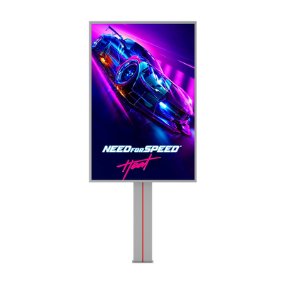 Conception personnalisée haut de gamme p6 8000nits acier imperméable à l'eau IP65 affichage LED publicité extérieure