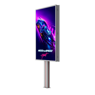Conception personnalisée haut de gamme p6 8000nits acier imperméable à l'eau IP65 affichage LED publicité extérieure