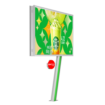 Affichage numérique facile à installer 8000nits IP65 P6 panneau publicitaire en acier publicitaire extérieur