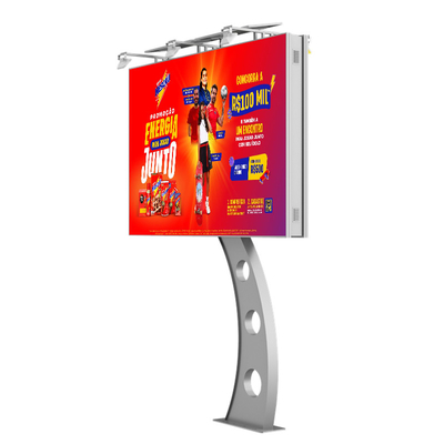 Installation facile IP65 imperméable à l'eau p6 8000nits en acier publicité écran numérique led mur vidéo