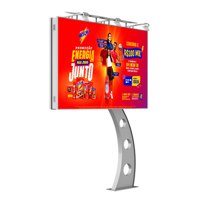 Installation facile IP65 imperméable à l'eau p6 8000nits en acier publicité écran numérique led mur vidéo