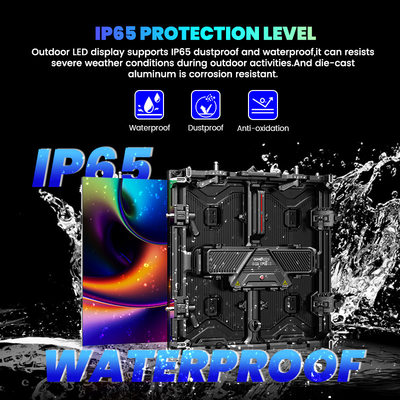 7680hz imperméable à l'eau 500x500 pleine couleur p3.91 p1.56 P2.604 panneau d'affichage intérieur extérieur