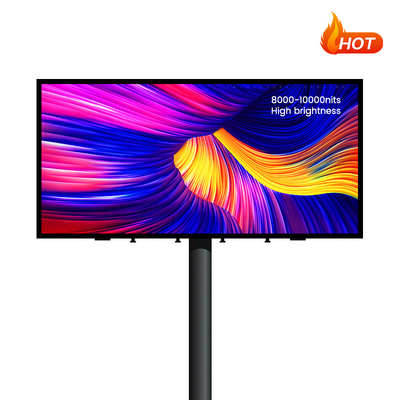 Écran LED haute luminosité imperméable à l'eau IP68 960x960mm P5 P6.67 P8 P10, 8000-10000nits pour la publicité extérieure