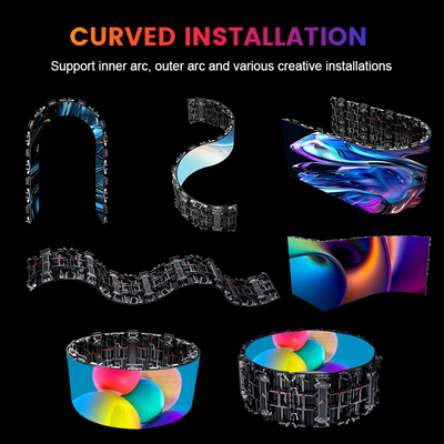 Affichage LED de location de scène avec panneau en aluminium coulé sous pression pour une durabilité et une conception légère