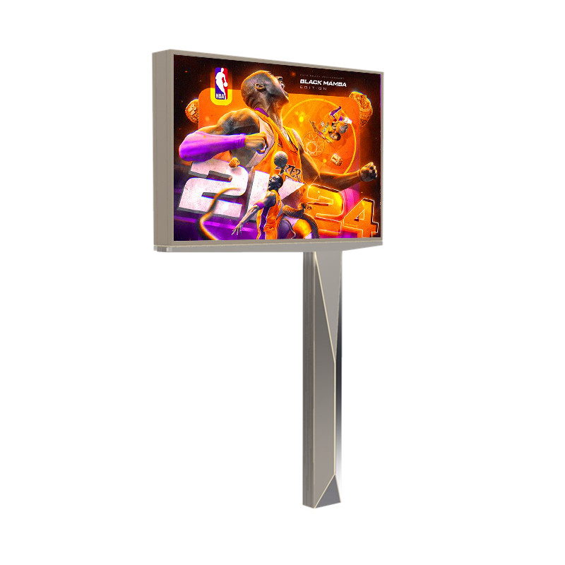 Installation facile P6 écran d'affichage numérique en acier à LED panneaux publicitaires extérieurs